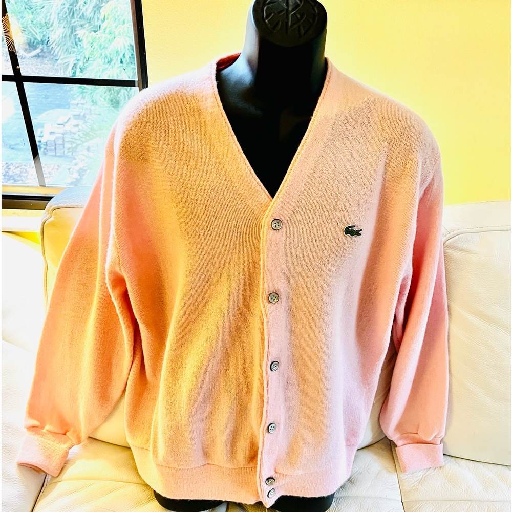 Classic Vintage Lacoste Cardi- Mens . Large, flawless condition